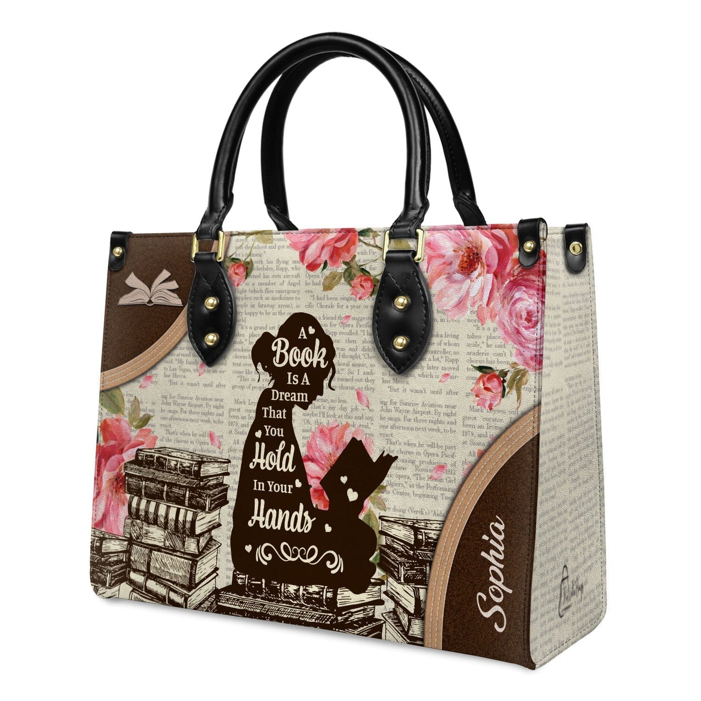 A Book Is A Dream That You Hold In Your Hands NQAY1702002A Leather Bag
