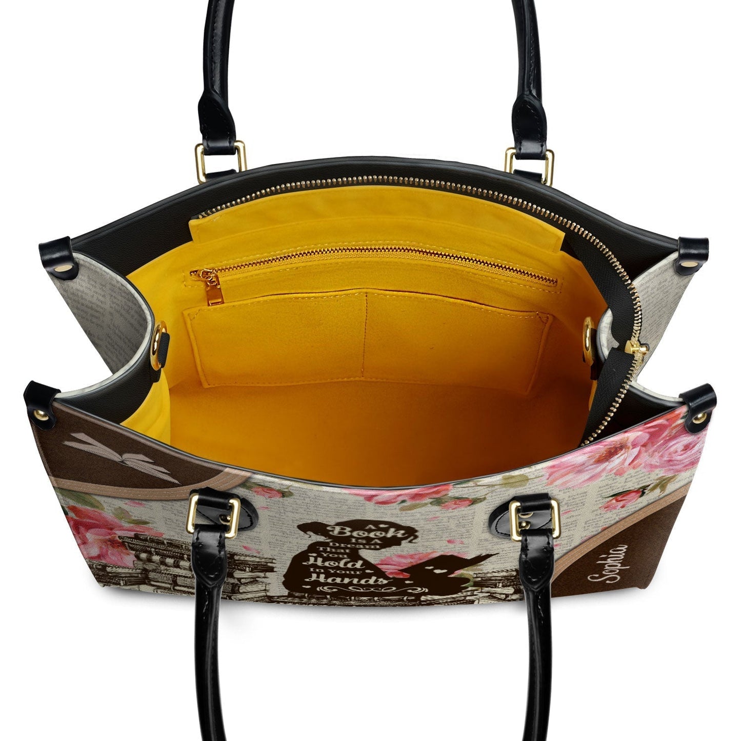 A Book Is A Dream That You Hold In Your Hands NQAY1702002A Leather Bag