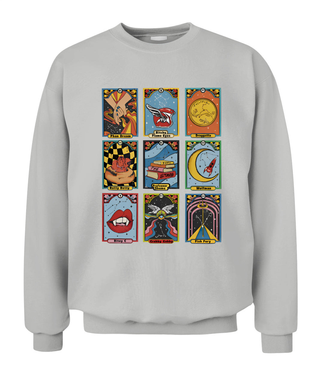 Retro Zodiac Academy Nicknames Tarot Sweatshirt