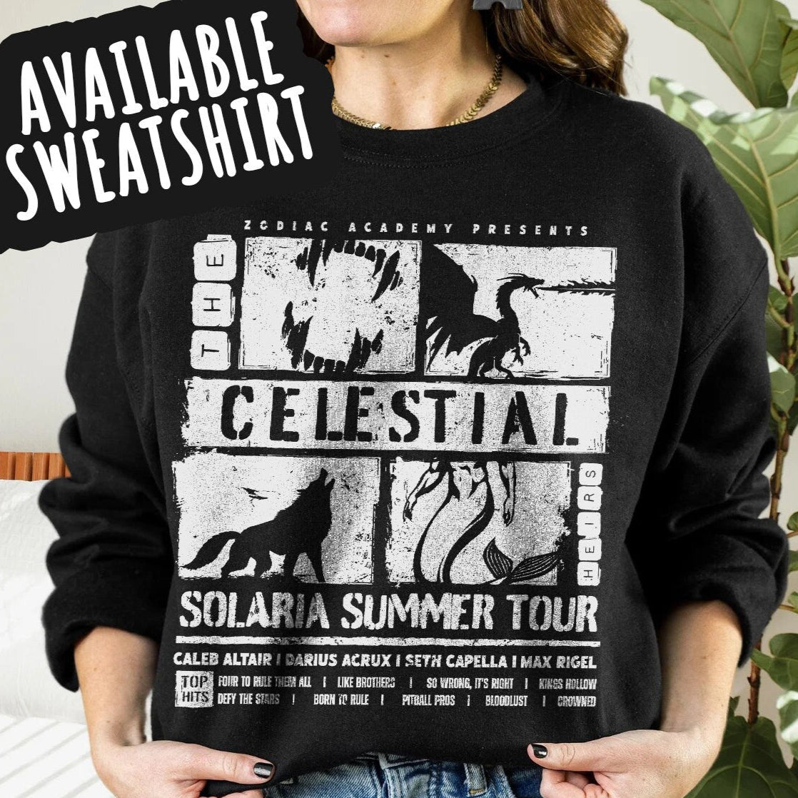 Celestial Heirs Band Shirt Zodiac Academy T-Shirt