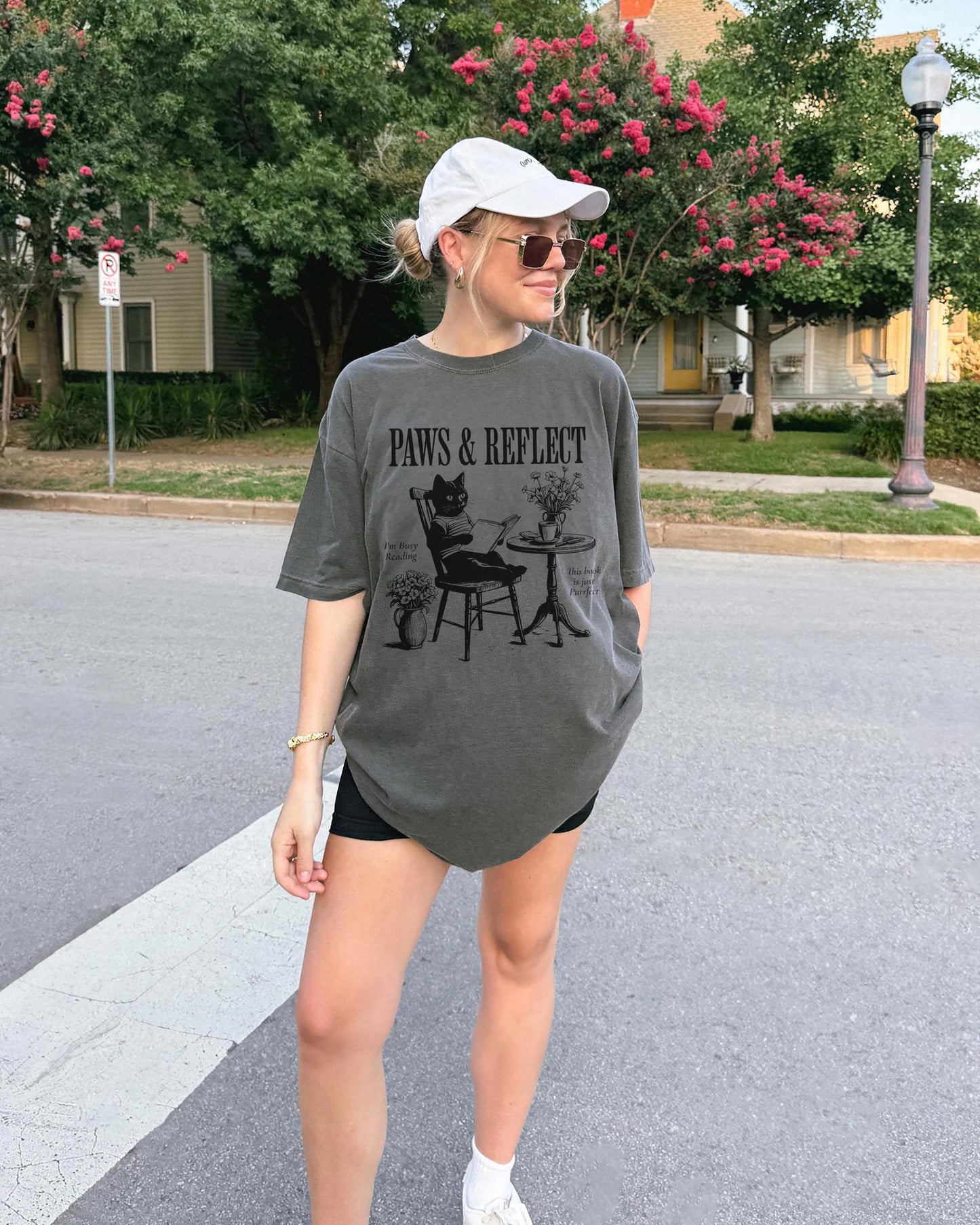 Funny Cat Reading Book Shirt