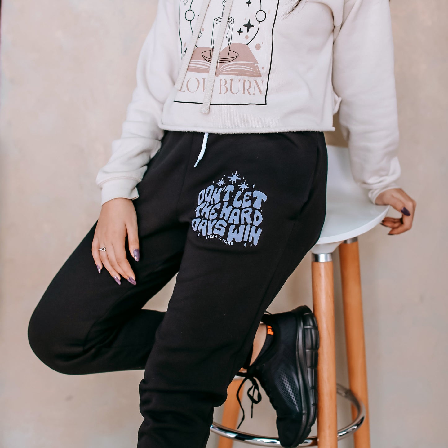 A Court of Thorns and Roses Inspired: Don't Let the Hard Days Win Joggers