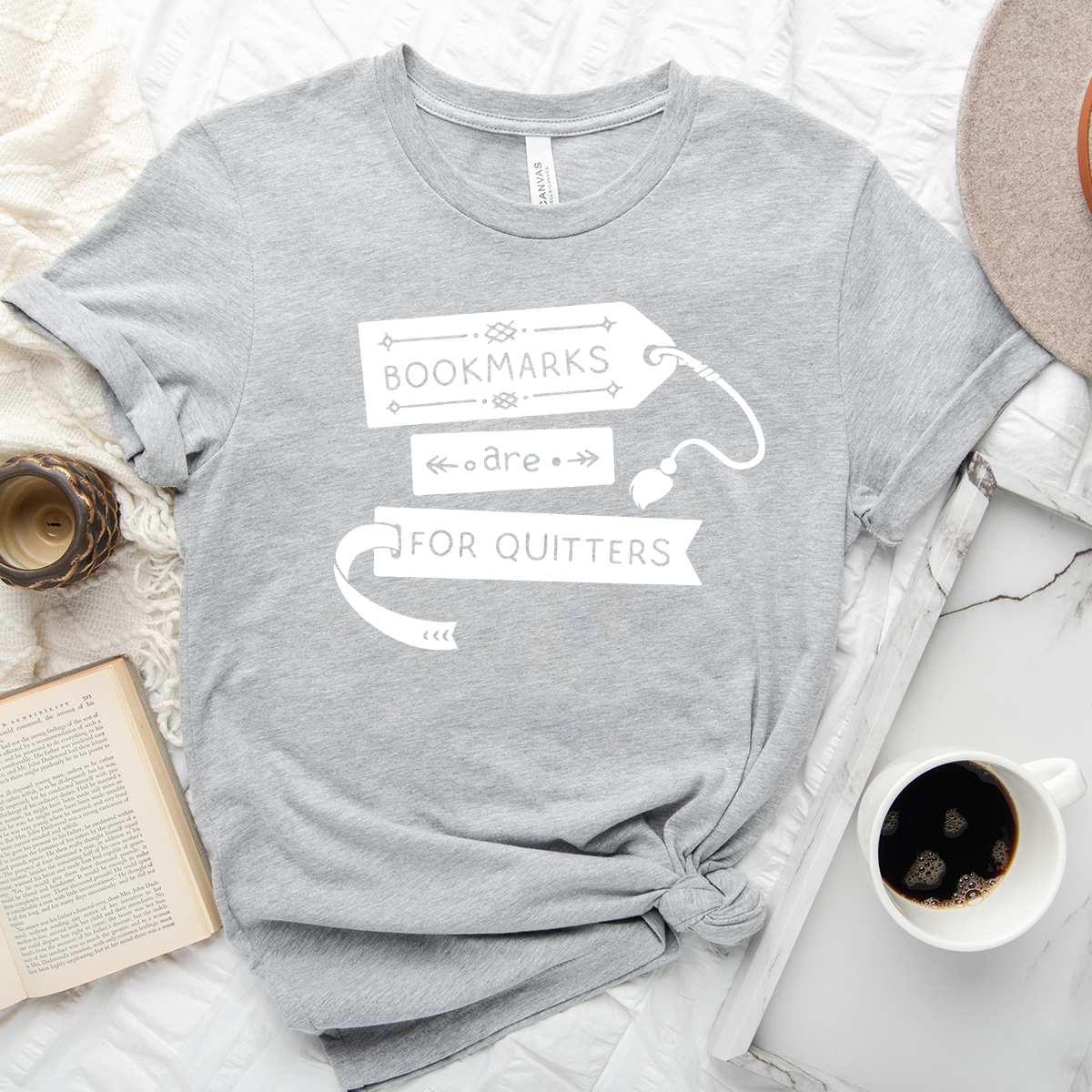 bookmarks are for quitters unisex tee