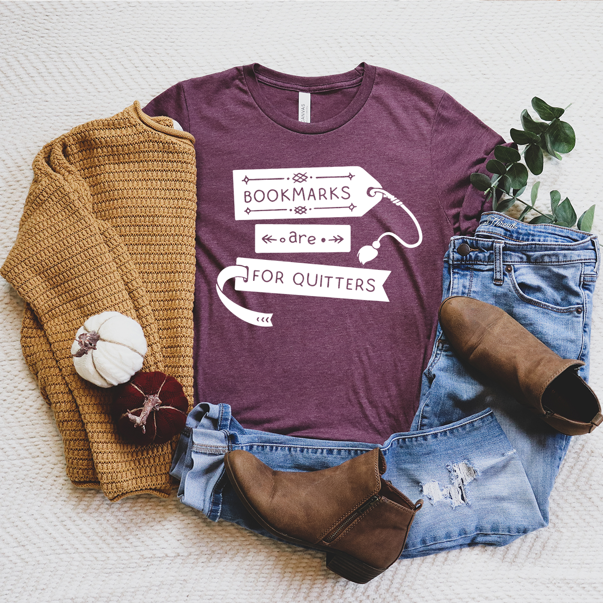 bookmarks are for quitters unisex tee