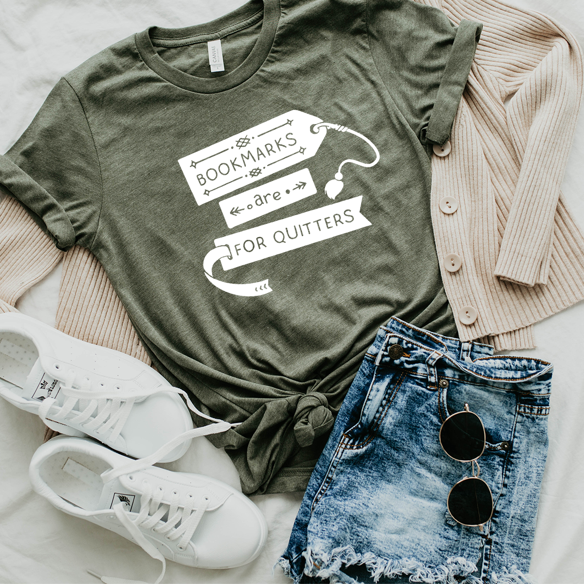 bookmarks are for quitters unisex tee