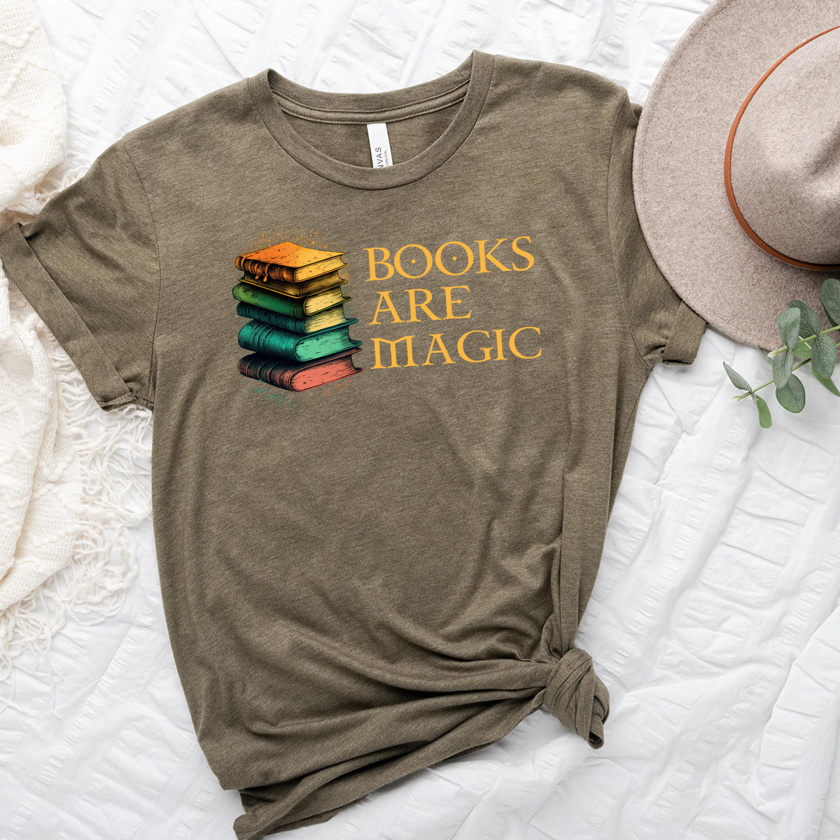 colorful magic books unisex tee