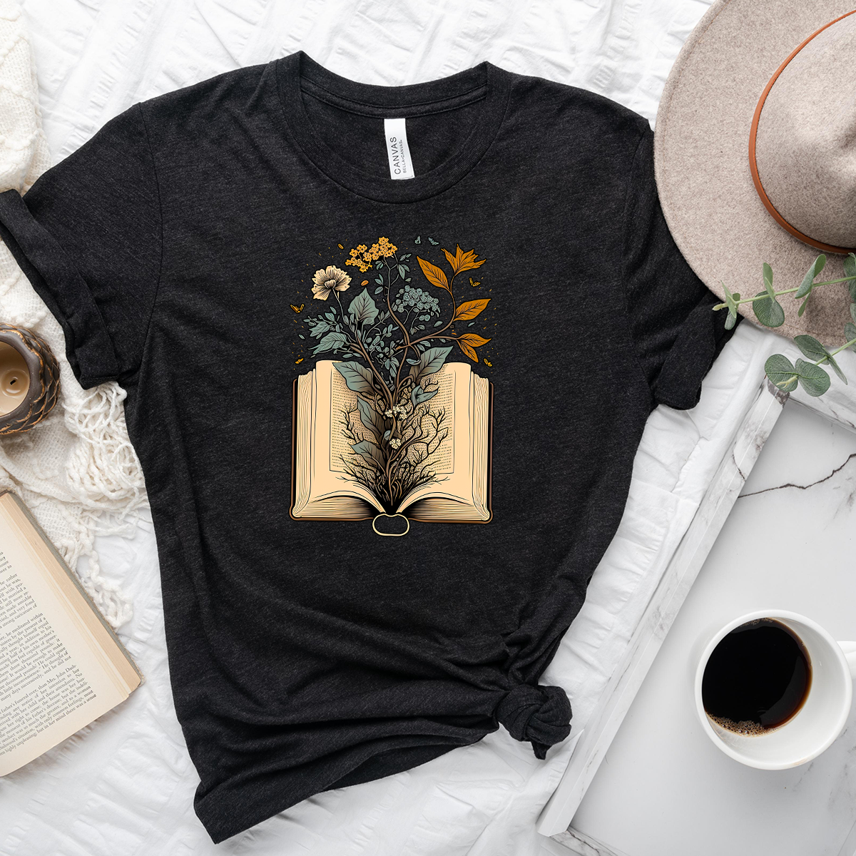 growing book unisex tee