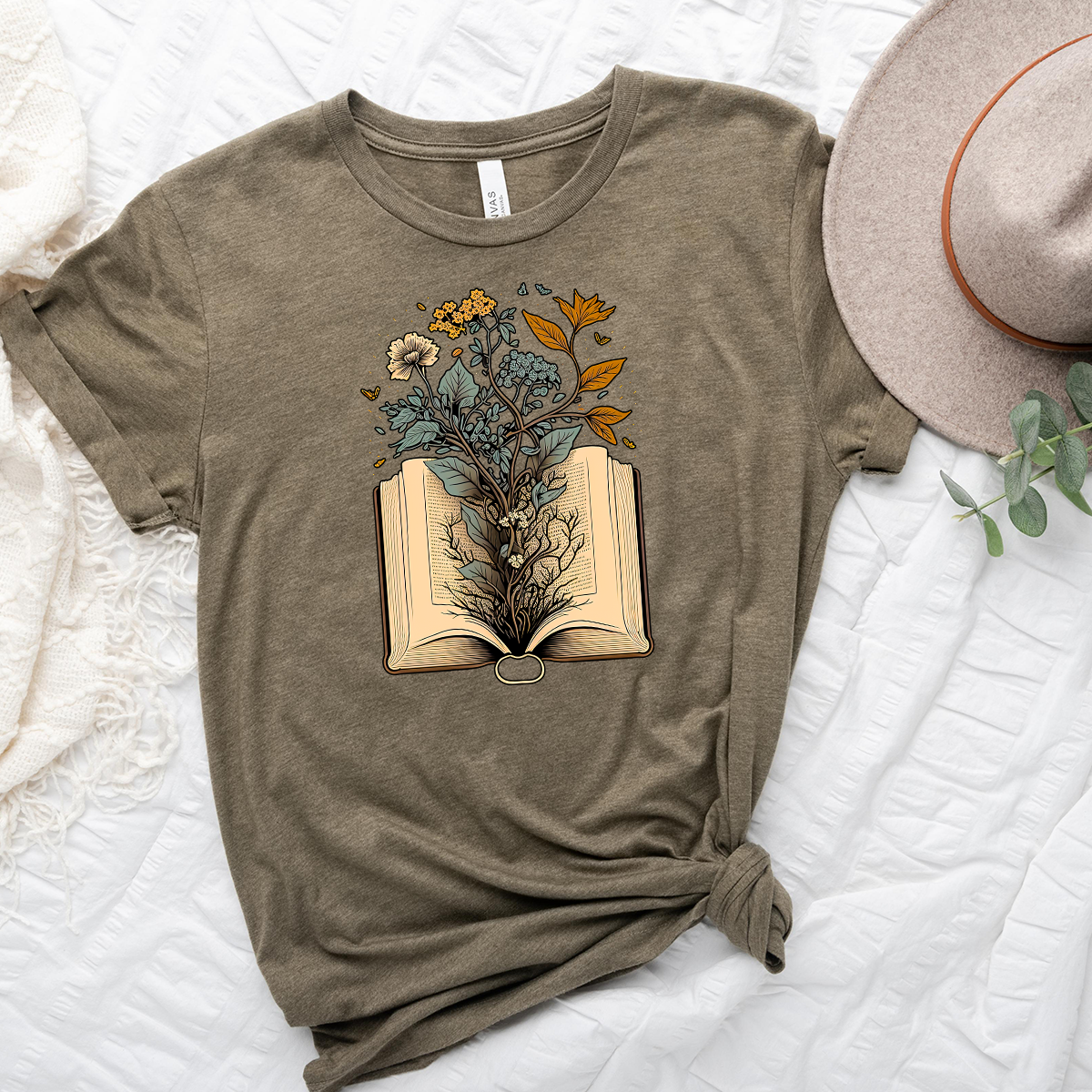 growing book unisex tee