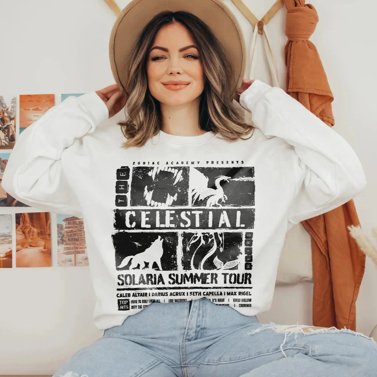 Celestial Heirs Band Shirt Zodiac Academy T-Shirt