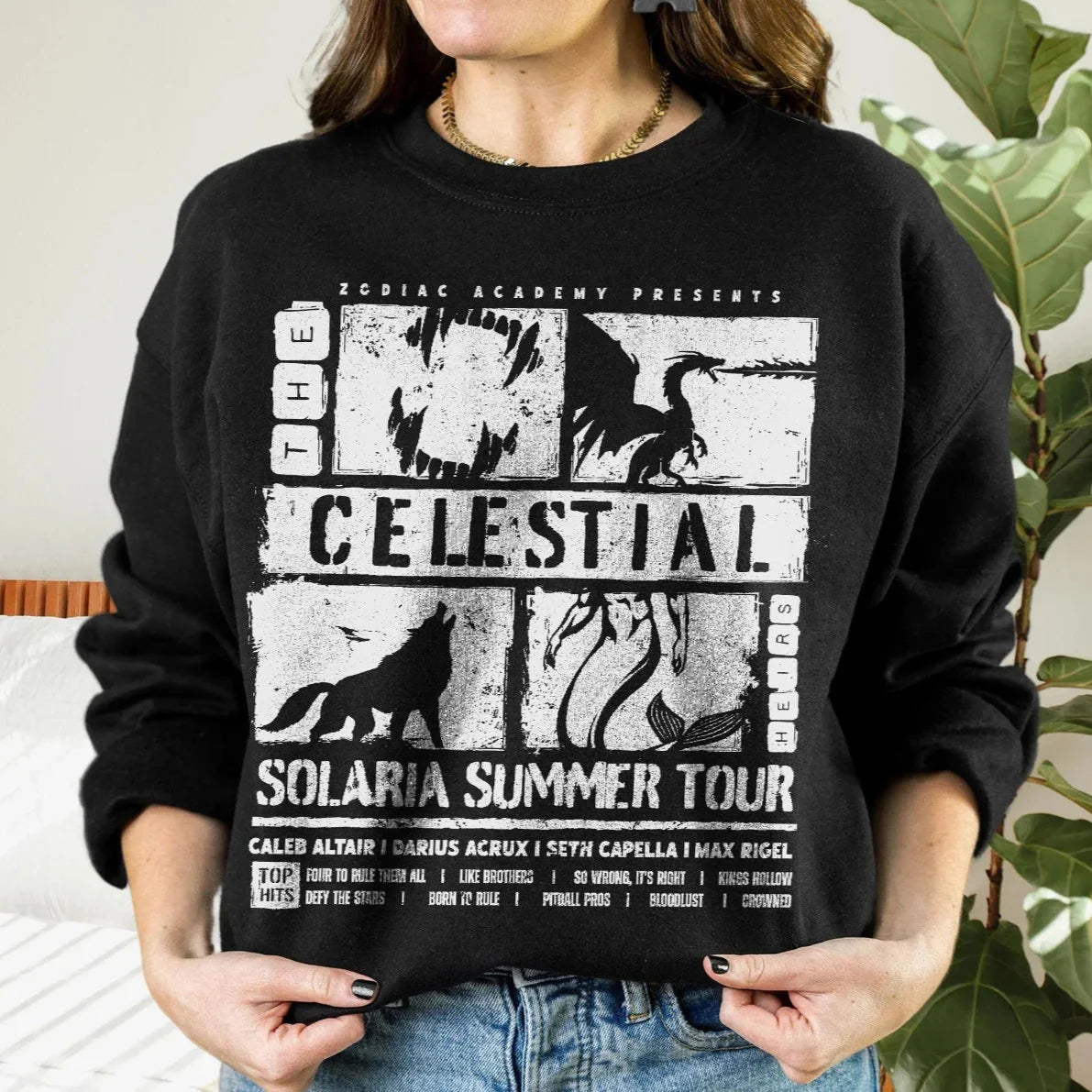 Celestial Heirs Band Shirt Zodiac Academy T-Shirt