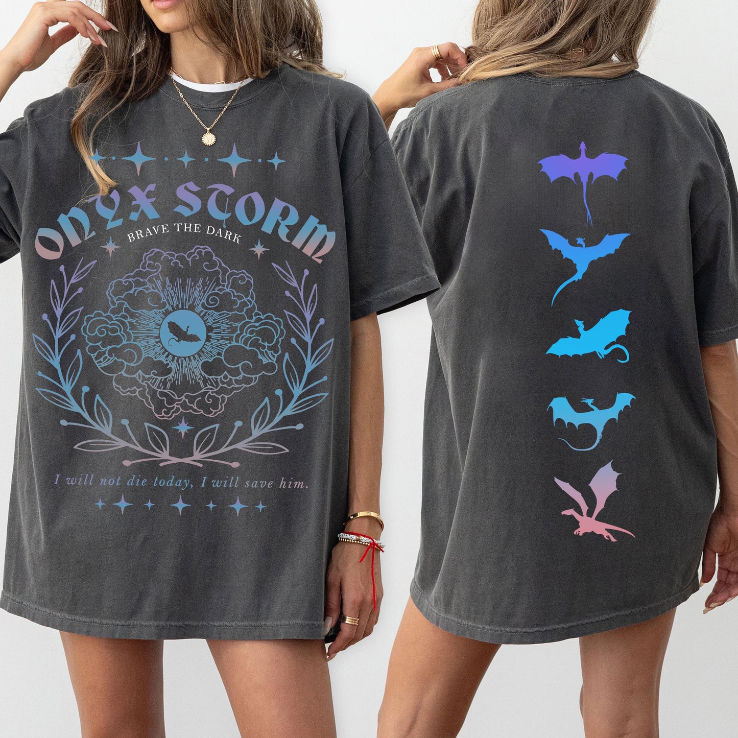 Onyx Storm Shirt Design, Violet Sorrengail PNG, Basgiath War College Theme, I Will Save Him Quote, Xaden Riorson PNG, Bookish PNG Design