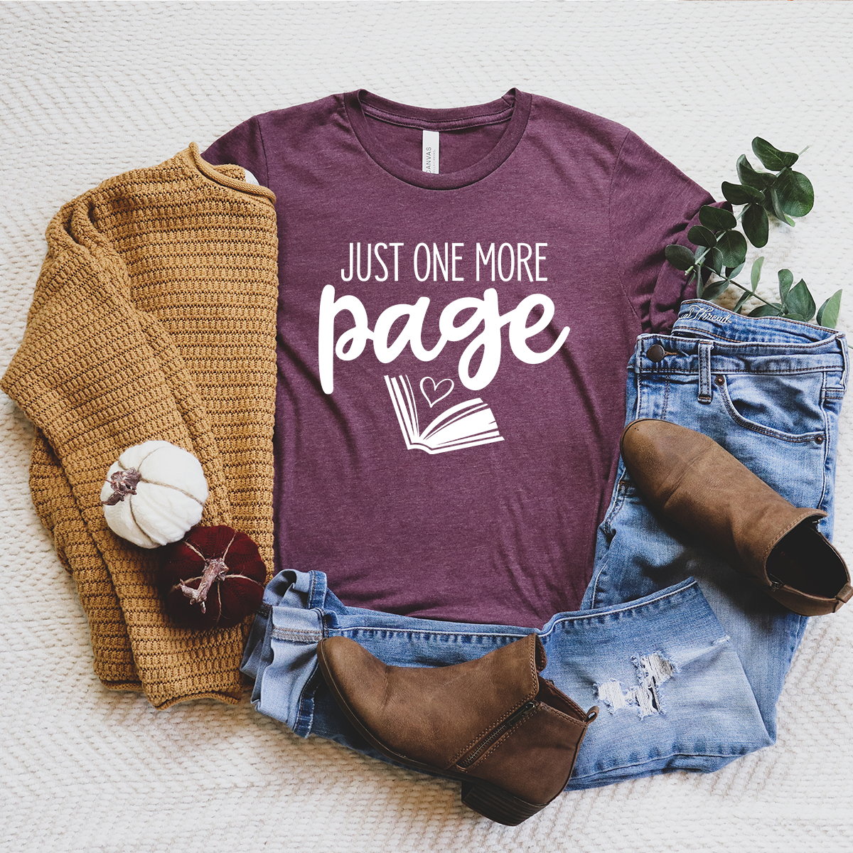 just one more page unisex tee
