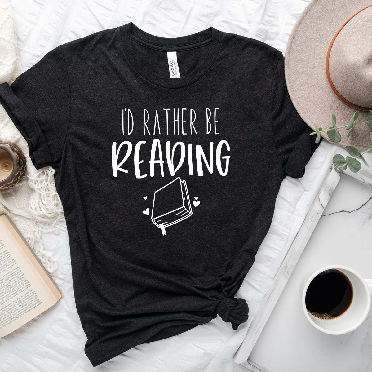 I'd rather be reading unisex tee
