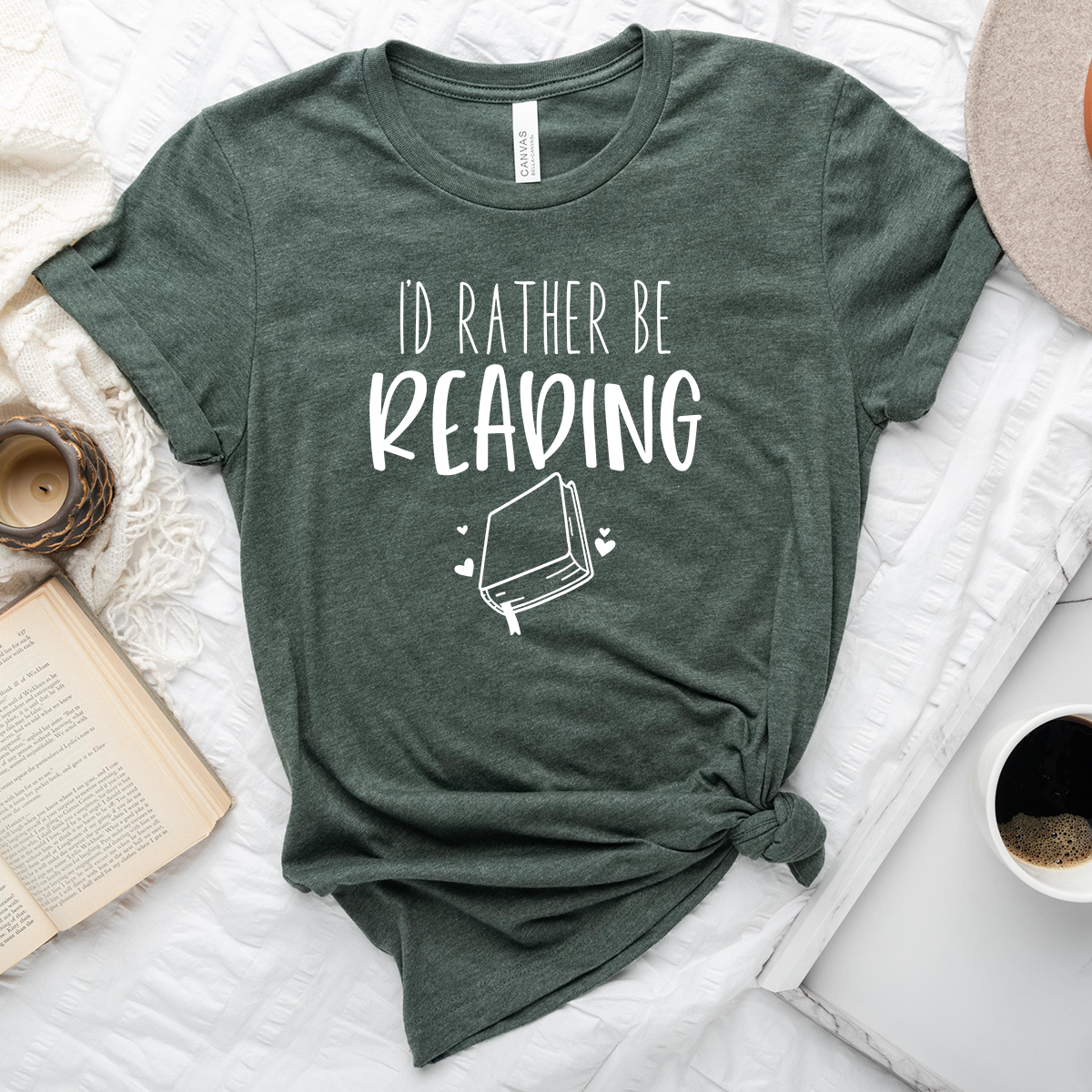 I'd rather be reading unisex tee