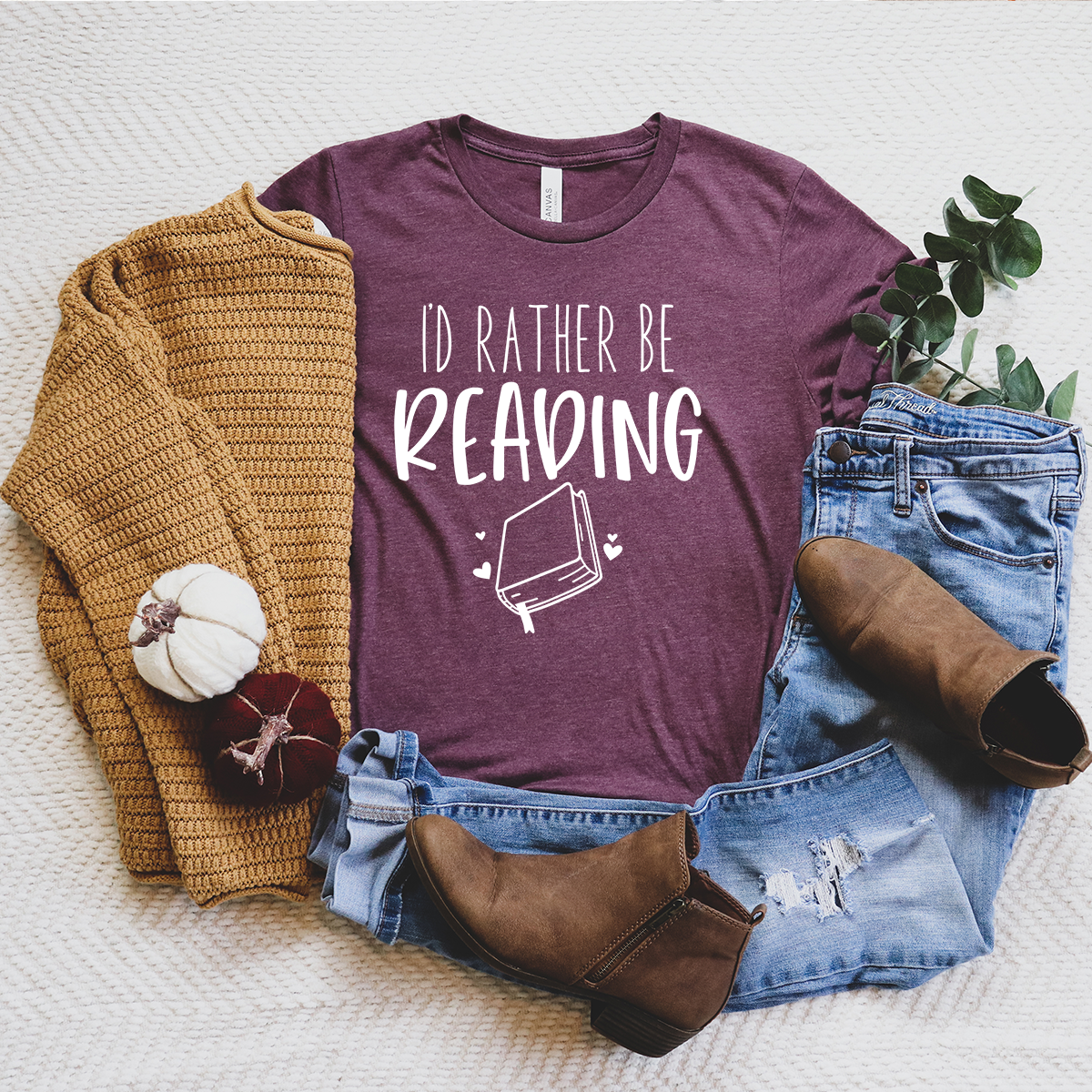 I'd rather be reading unisex tee
