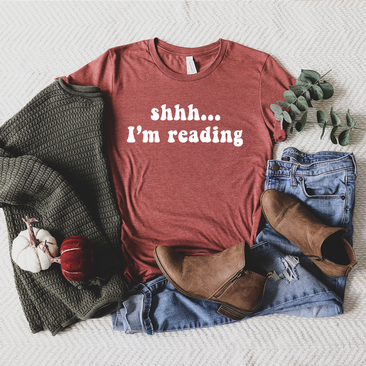 shhh I'm reading unisex tee