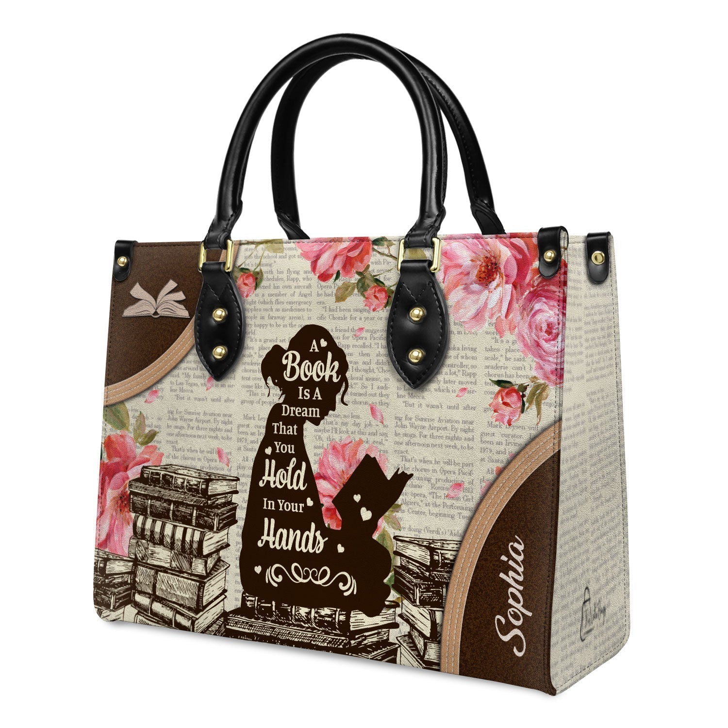 A Book Is A Dream That You Hold In Your Hands NQAY1702002A Leather Bag
