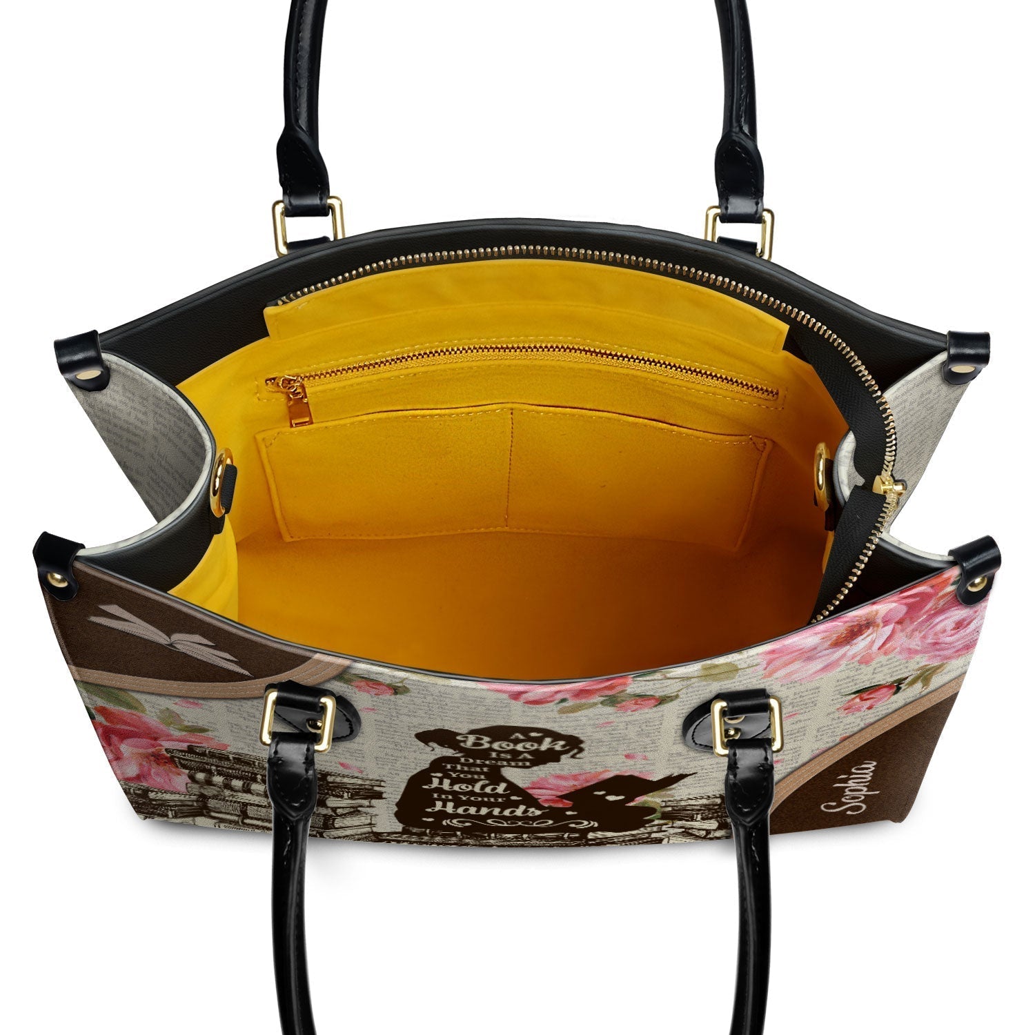 A Book Is A Dream That You Hold In Your Hands NQAY1702002A Leather Bag