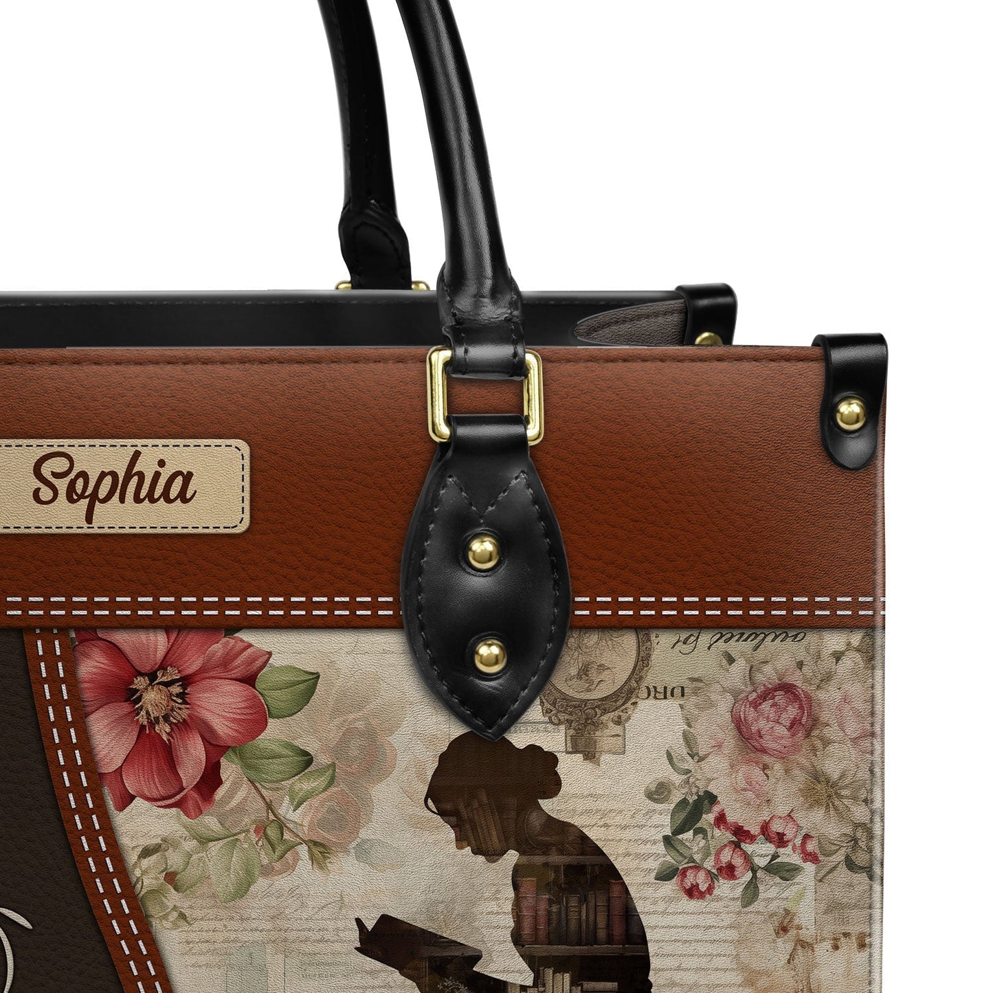 Books Helping Introverts Avoid Conversation Since 1454 Leather Bag