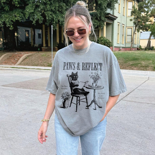 Funny Cat Reading Book Shirt
