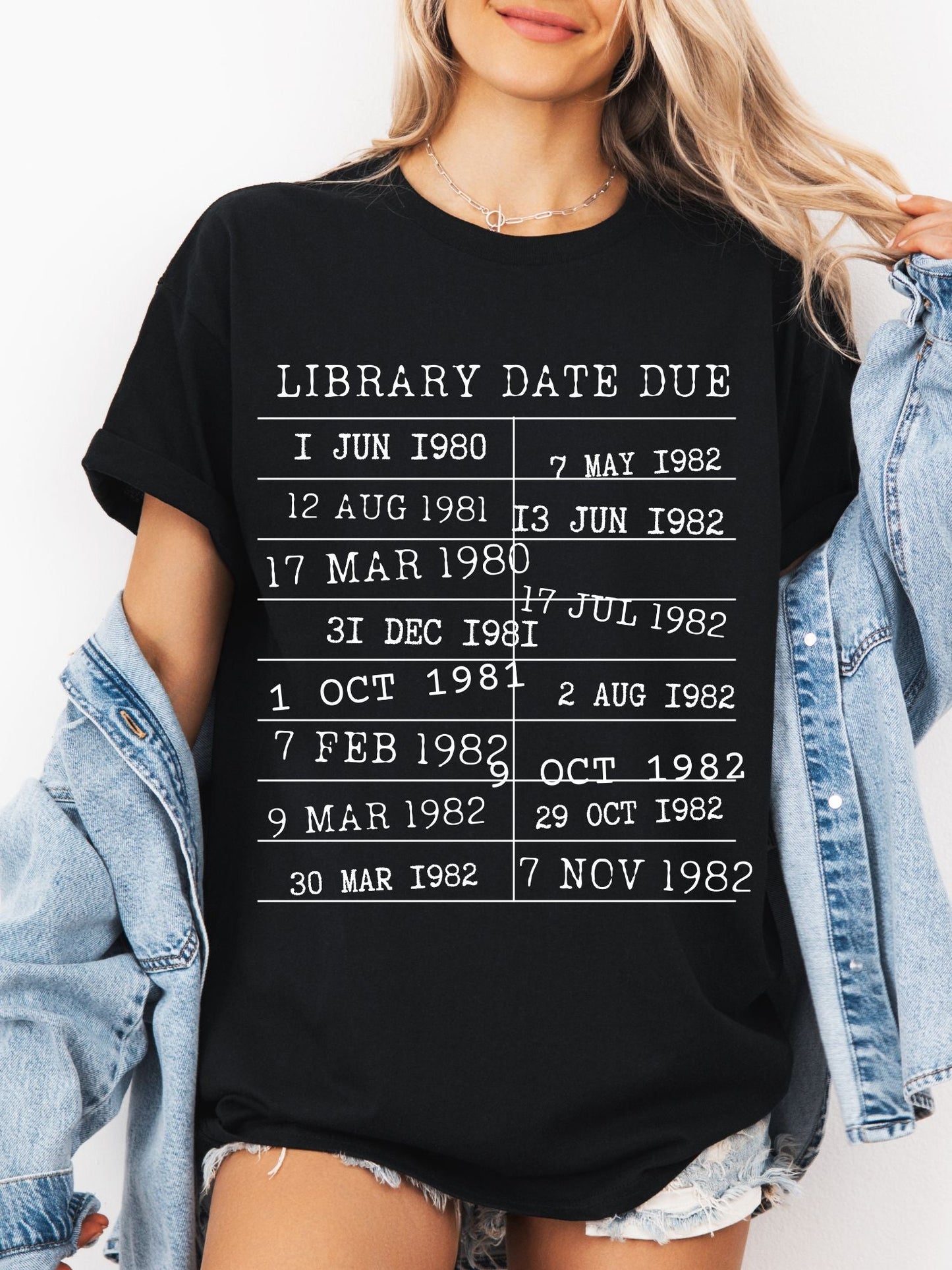 Bookish Shirt | Library Date Due
