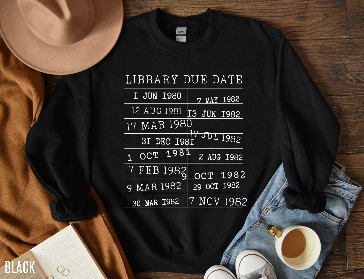 Bookish Shirt | Library Date Due