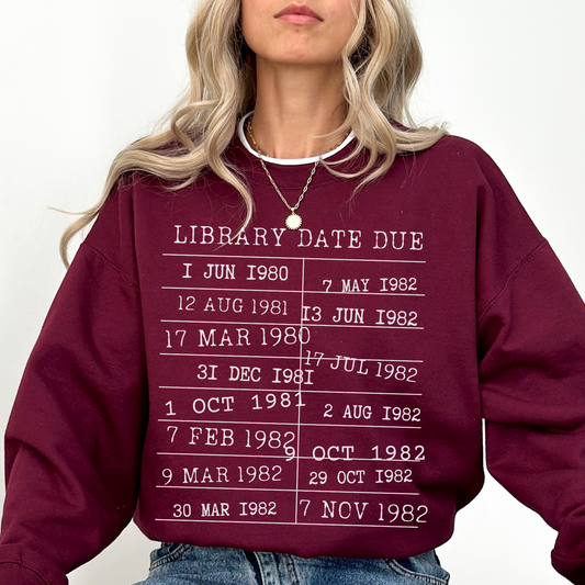 Bookish Shirt | Library Date Due