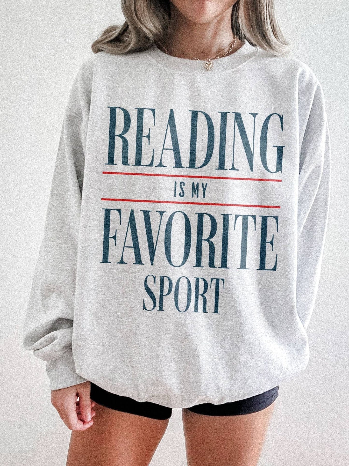 Bookish Crewneck Sweater | Reading Is My Favorite Sport
