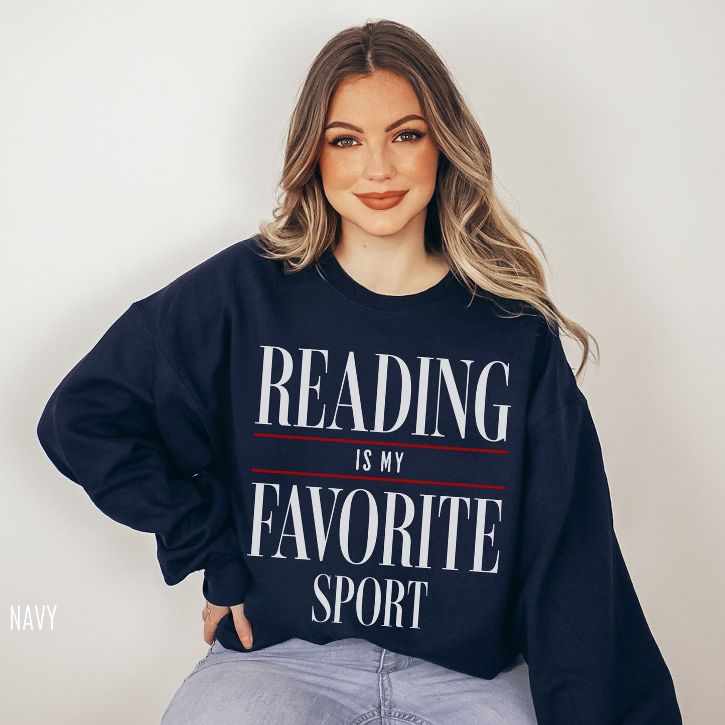 Bookish Crewneck Sweater | Reading Is My Favorite Sport