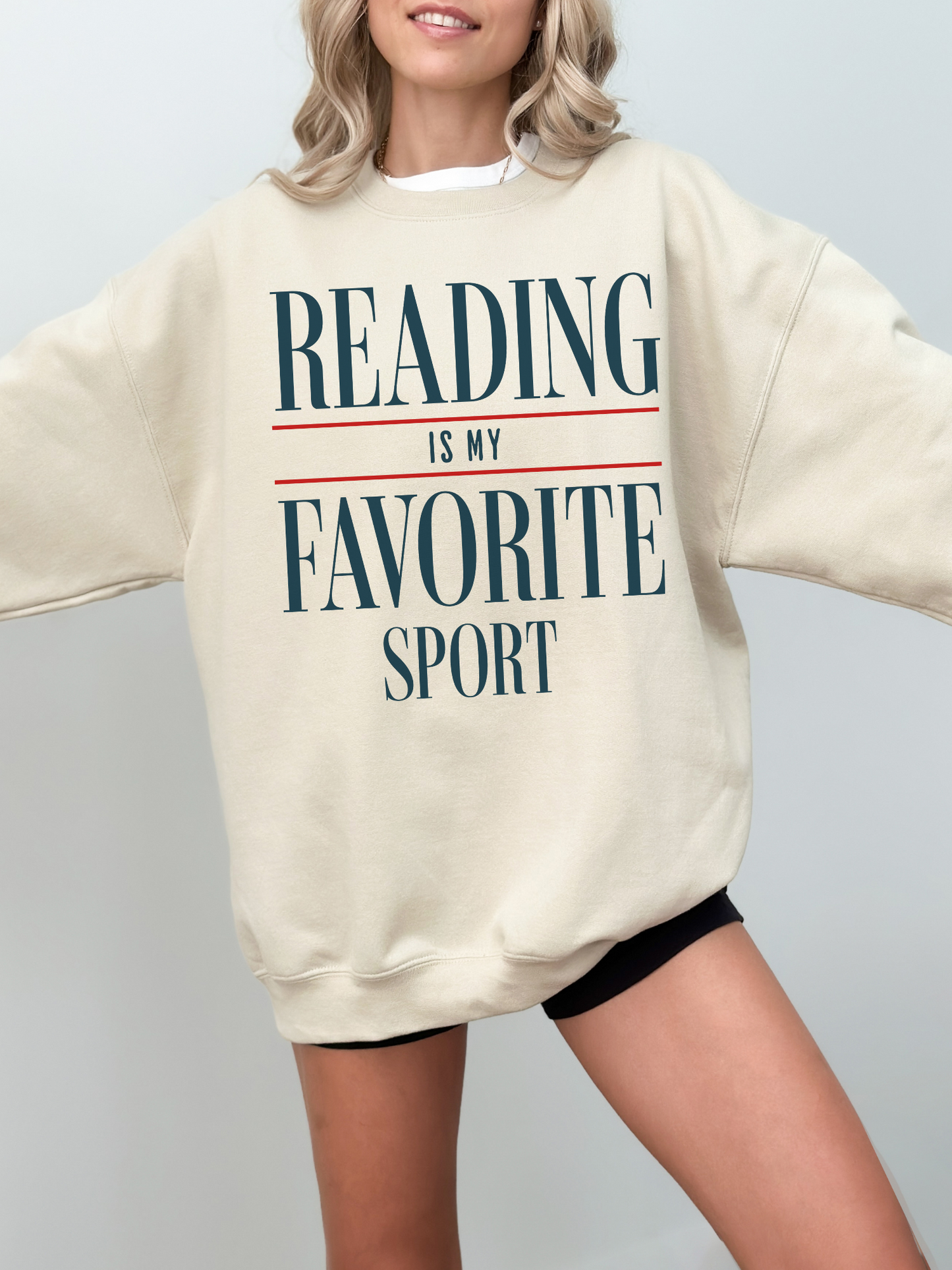 Bookish Crewneck Sweater | Reading Is My Favorite Sport