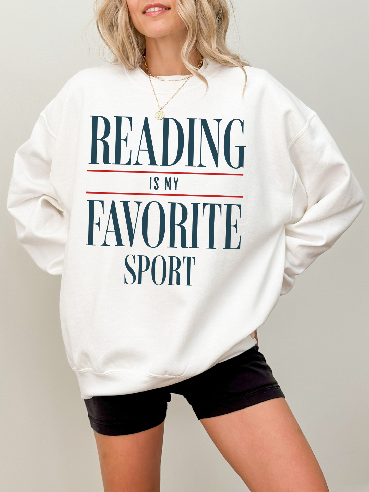 Bookish Crewneck Sweater | Reading Is My Favorite Sport