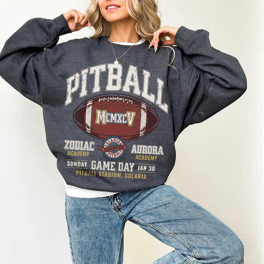 Zodiac Academy Merch | Vintage Pitball Sweatshirt