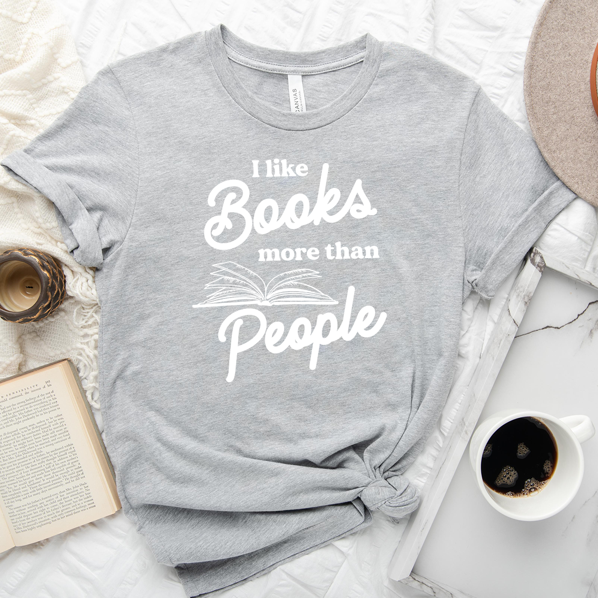 books more than people unisex tee
