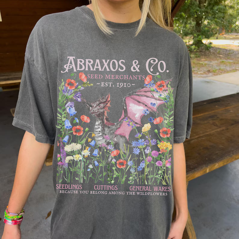 Abraxos Wyvern Velaris ACORTA Shirt | Sarah J Maas Merch | Fantasy Bookish Shirt