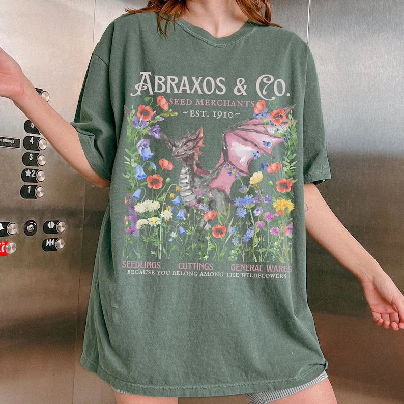 Abraxos Wyvern Velaris ACORTA Shirt | Sarah J Maas Merch | Fantasy Bookish Shirt