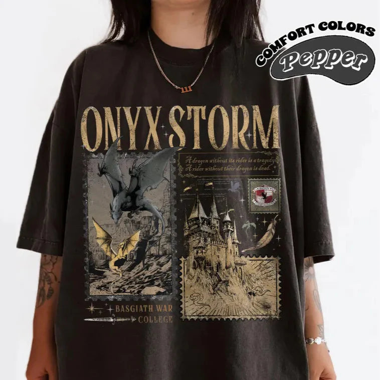 Onyx Storm Comfort Color T-Shirt | Fourth Wing Shirt