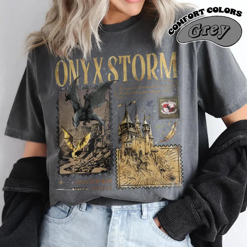 Onyx Storm Comfort Color T-Shirt | Fourth Wing Shirt