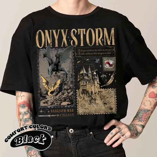 Onyx Storm Comfort Color T-Shirt | Fourth Wing Shirt