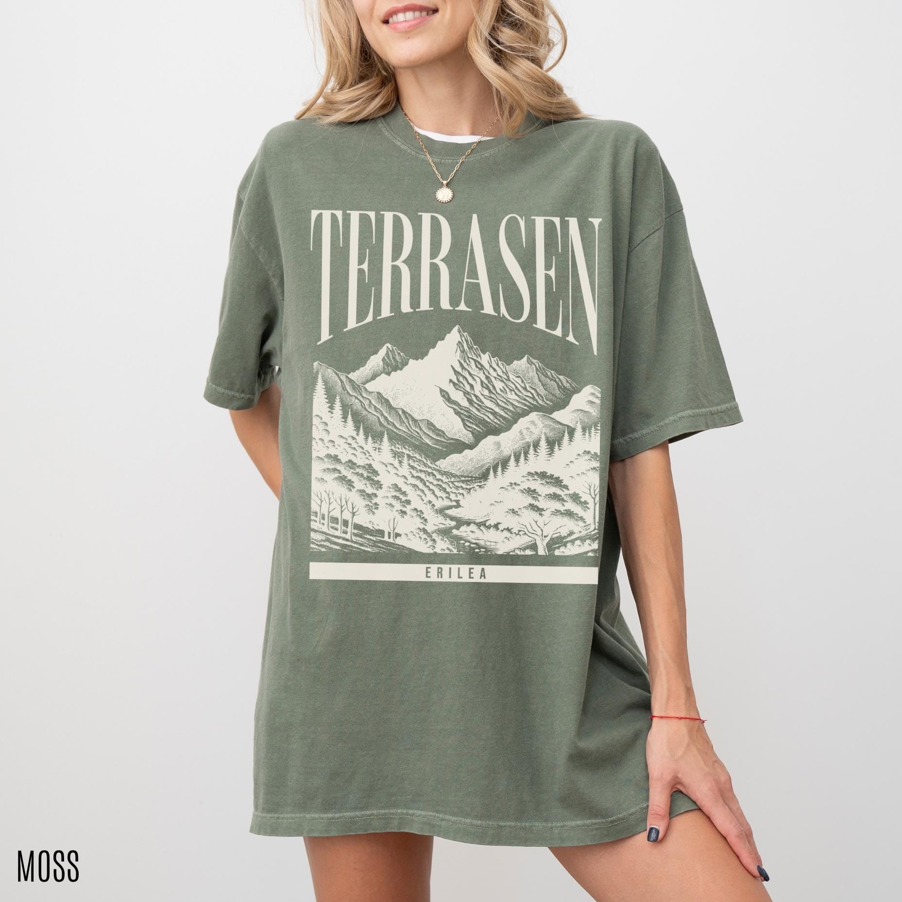 Terrasen Comfort Colors Shirt (Officially Licensed), Throne of Glass Merch, TOG Shirt, Aelin Galathynius, Sjm Universe Merch, Bookish Gift