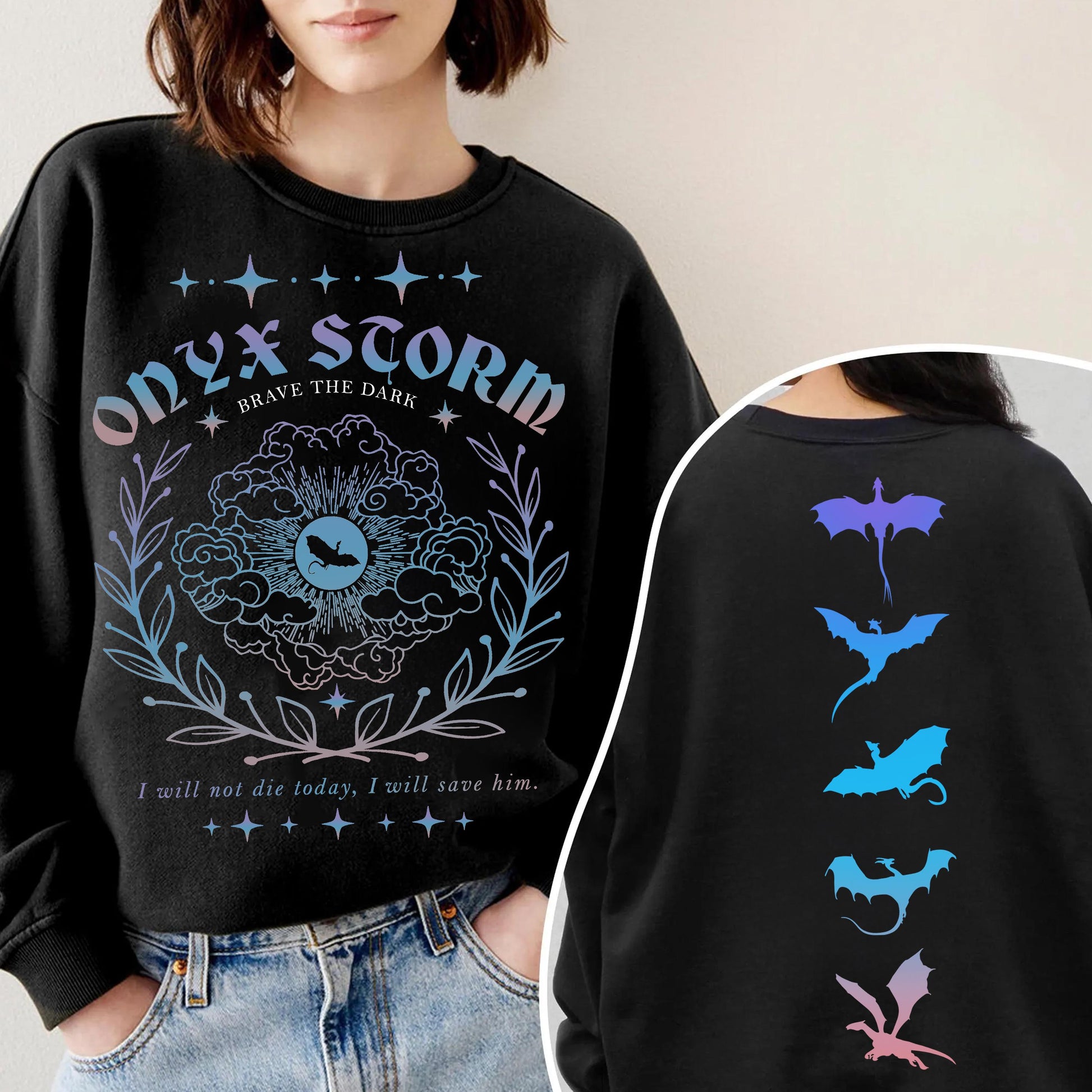 Onyx Storm Shirt Design, Violet Sorrengail PNG, Basgiath War College Theme, I Will Save Him Quote, Xaden Riorson PNG, Bookish PNG Design