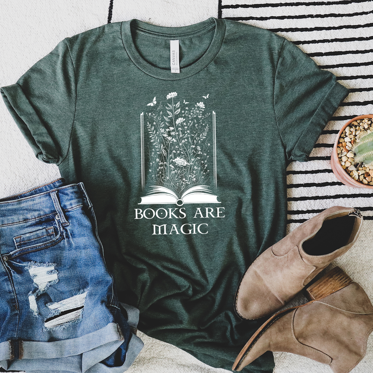 magic books unisex tee