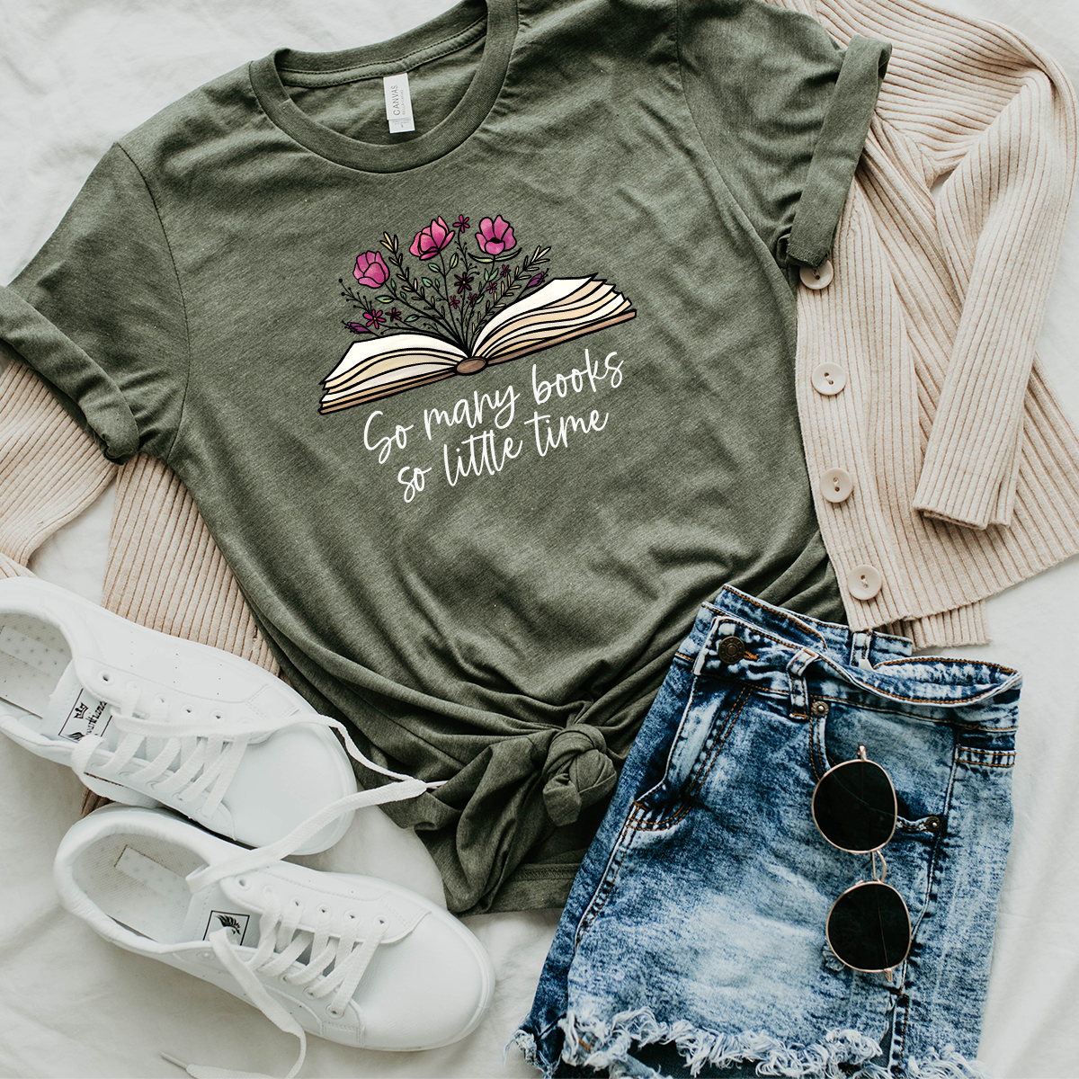 so many books so little time unisex tee