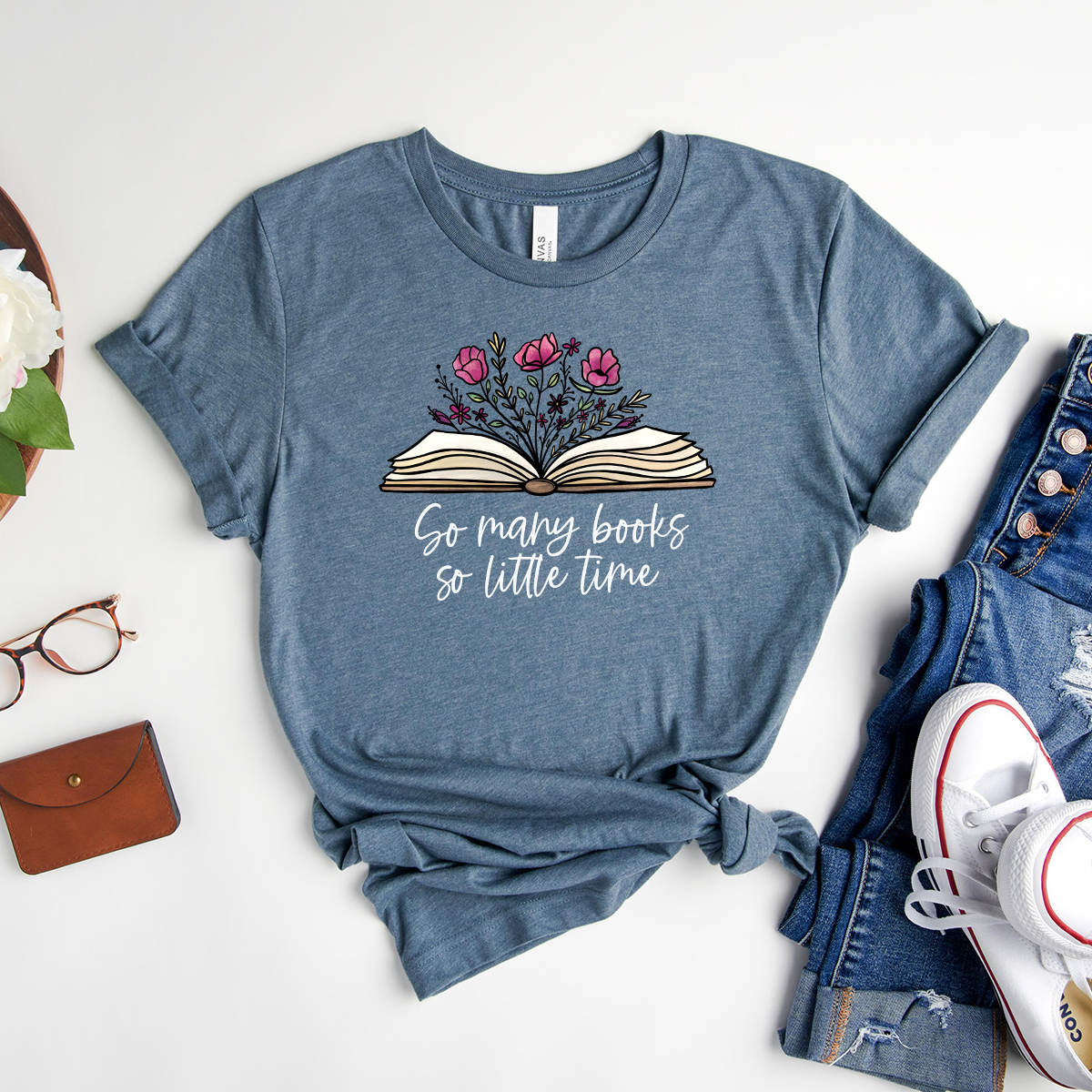 so many books so little time unisex tee