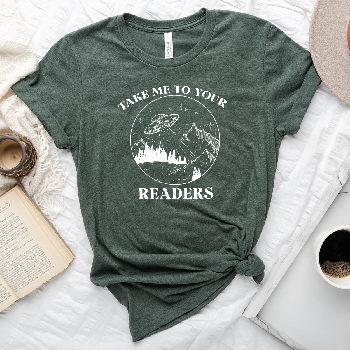 take me to your readers unisex tee