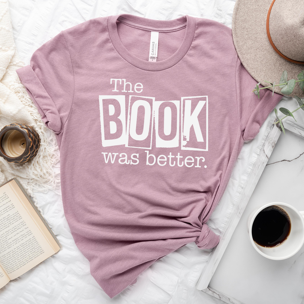 book was better unisex tee