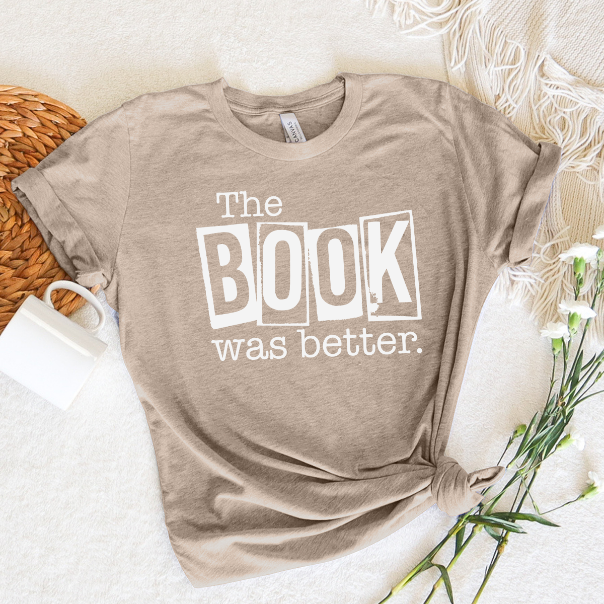 book was better unisex tee